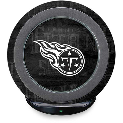 NFL Tennessee Titans Black & White Fast Charge Wireless Charging Stand Skin